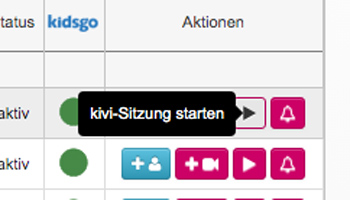 kivi Sitzung starten kivi Sitzung starten